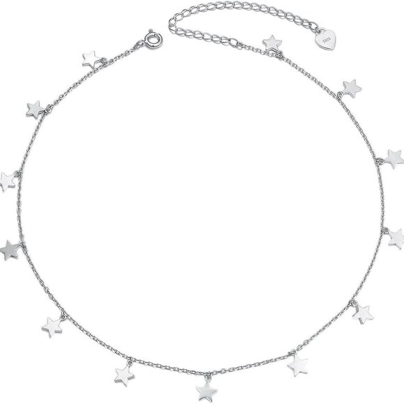 Jewelry - Sterling Silver Chain Necklace Choker For Women